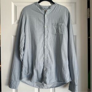 Marine Layer Soft Blue Button-Up Shirt